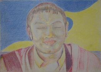 Bryan Patterson; HH 17th Karmapa, 2005, Original Drawing Pencil, 8 x 11 inches. Artwork description: 241 His Holiness the 17th Karmapa. ...