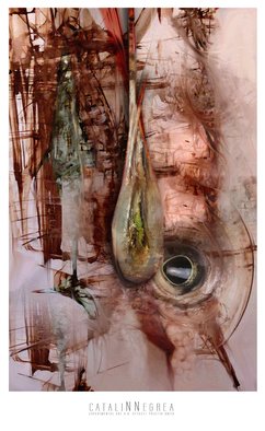 Catalin Negrea; Simulacrum, 2014, Original Digital Art, 120.1 x 98 cm. Artwork description: 241  Falling drop of ether ...