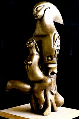 Catalin Geana; Separation Alien Gods, 2012, Original Sculpture Bronze, 25 x 70 inches. Artwork description: 241  Bronze sculpture, Alien Gods - Encounter by Catalin Geana...