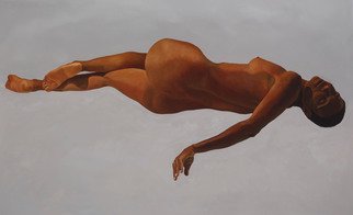 Christophe Bourely; Lie Lay 4, 2011, Original Painting Oil, 78 x 48 inches. Artwork description: 241  Nude ...