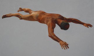 Christophe Bourely; Lie Lay 7, 2012, Original Painting Oil, 78 x 48 inches. Artwork description: 241    Nude   ...