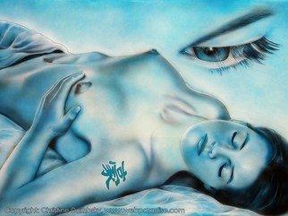 Christine Dumbsky; Conny  My Sleeping Beauty, 2008, Original Painting Acrylic, 90 x 160 cm. Artwork description: 241  Conny, 90 x 160 cm ( 35,43 x 62,99 Inch) , 2007  ...
