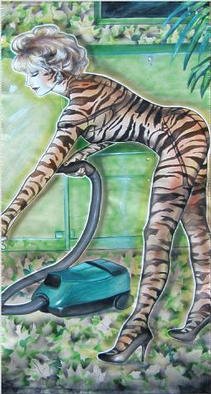 Christine Dumbsky; Welcome To The Jungle 2, 2002, Original Painting Acrylic, 32 x 64 inches. Artwork description: 241 Welcome to the jungle 1, Size: 165 x 83 cm ( 64,9 x 32,60 Inch) , 2002 ...