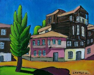 Krisztina Lantos, 'Old Rodosto In Turkey', 2019, original Painting Acrylic, 20 x 16  x 0.5 inches. Artwork description: 1758 Rodosto in Turkey  now Tekirdag  gave home to Hungarian emigrees in the 18th century after the failed uprising of  Prince Rakoczi. ...