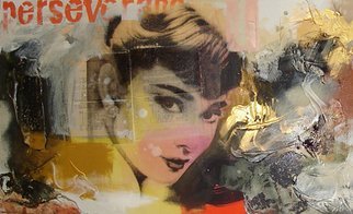 Claus Costa; Audrey Hepburn, 2009, Original Painting Other, 100 x 70 cm. Artwork description: 241  Acrylic on Canvas ...
