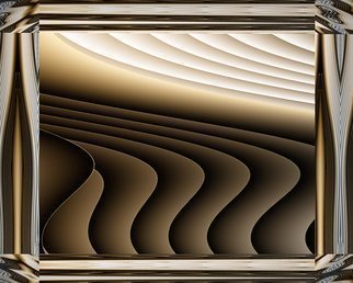Cheryl Hrudka, '7849 The Landscape', 2018, original Digital Art, 30 x 24  x 1 inches. Artwork description: 1911 contemporary, abstract, minimal, landscape, browns, digital art, print on metal...