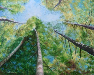 Debra Derouen; AVERY ISLAND TREE TOPS, 2008, Original Painting Oil, 16 x 20 inches. Artwork description: 241  AVERY ISLAND TREE T0PS ...
