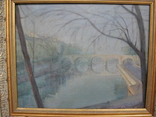Slobodan Paunovic; Le Pont Marie Paris, 2008, Original Painting Oil, 50 x 40 cm. Artwork description: 241  Le Pont Marie Paris ...