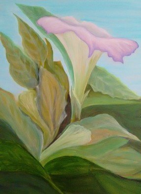 Denise Seyhun; Trumpet Vine, 2017, Original Other, 24 x 30 inches. Artwork description: 241 Floral, flower, garden...
