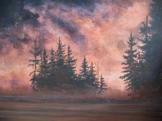 Devon Henderson; Algonquin Sunset, 2011, Original Painting Acrylic, 14 x 12 inches. Artwork description: 241  Ontario landscape painting of a sunset in Algonquin Park.  ...