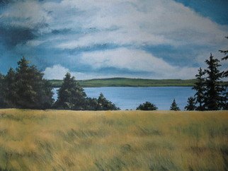 Devon Henderson; Appalachian Storm, 2011, Original Painting Acrylic, 18 x 14 inches. Artwork description: 241      Clouds, wind, fields of grass overlook the lake.         ...