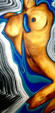 Diana Doctorovich; La Petit Morte, 2007, Original Painting Acrylic, 70 x 140 cm. Artwork description: 241     woman, nude        ...
