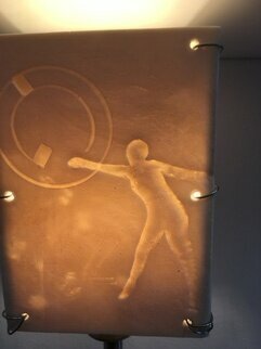 Djan Mulderij; Bed Light, 2023, Original Ceramics, 10 x 8 cm. Artwork description: 241 Calm, relaxed light.  Porcelain...