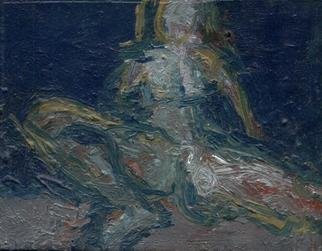 Djordje Sokolovski; Nude 7, 2008, Original Painting Oil, 136 x 115 mm. Artwork description: 241  female nude ...