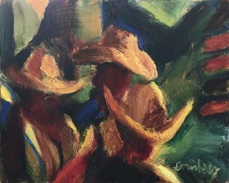 Bob Dornberg; Los Hombres, 2021, Original Painting Oil, 20 x 16 inches. Artwork description: 241 THE COWBOYS...
