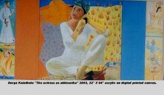 Durga Kainthola; The Actress As Abhisarika , 2003, Original Mixed Media, 32 x 64 inches. 
