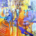 Durre Waseem, Urban Bustle One, 2006, Original Other, size_width{blending_memories-1231142943.gif} X 22 inches