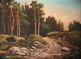 Dusan Vukovic; Motif From Zlatibor, 2012, Original Painting Oil, 40 x 50 cm. Artwork description: 241 zlatibor mountain, realism, forest trail, nature, summer, landscape, oil, canvas...