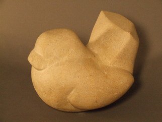 Debra Zelenak; Bird, 2008, Original Sculpture Stone, 8 x 8.5 inches. Artwork description: 241   bird, birds, stylized, sculpture, Limestone, nature, stone, carved       ...