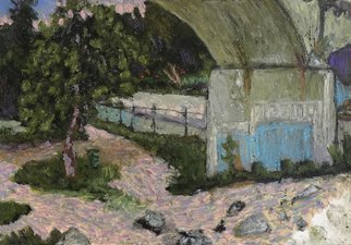 Edem Elesh, 'Arroyo 3 Evening Paths', 2020, original Pastel Oil, 10 x 7  inches. Artwork description: 1911 Study done on site during Covid 19 lock down. ...