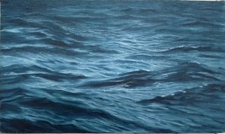 Edna Schonblum; High Sea Serie Number 40, 2019, Original Painting Oil, 27 x 16 cm. Artwork description: 241 it s a view from the sea movement ...