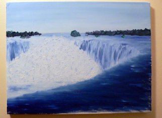 Edward Stanley; Niagara Falls, 2004, Original Painting Oil, 16 x 12 inches. Artwork description: 241  Niagara Falls. Blues. ...