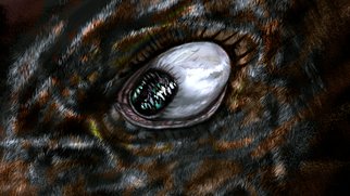 Emmanuel Machange; Therus Eye, 2014, Original Digital Painting, 19 x 6 inches. Artwork description: 241  The therus Eye In Dream world ...
