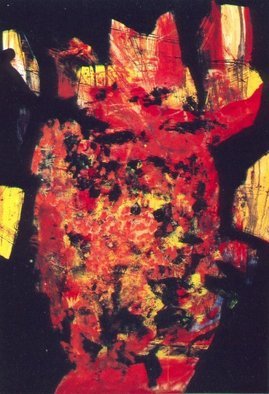 Michael Emmert; Krebs, 2004, Original Painting Acrylic, 70 x 100 cm. 