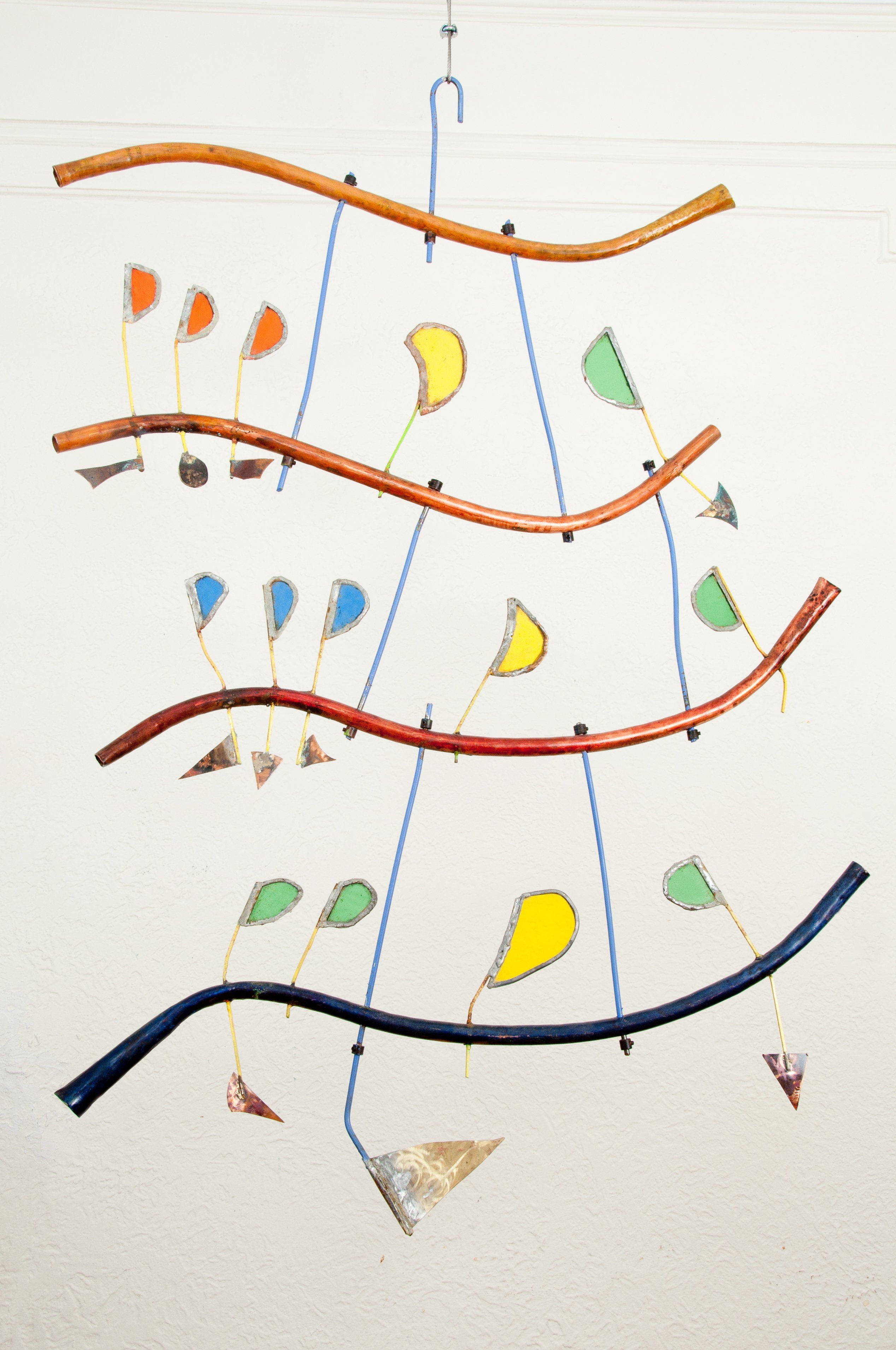 Eric Jacobson; Notes And Bars, 2015, Original Sculpture Other, 36 x 48 inches. Artwork description: 241  This is an abstract constructed sculpture. It is inspired by music. It is also inspired by abstract painting such as that of Kandinsky. ...