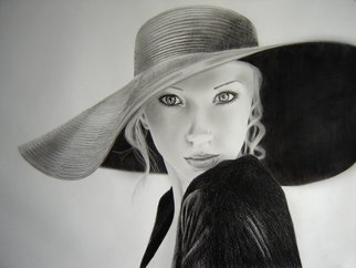 Eric Stavros; Blonde Elegance, 2010, Original Drawing Pencil,   cm. Artwork description: 241  about 25 hours, on A2 size schoeller 160gr smooth paper, graphite mechanical pencils 2H to 2B, faber castell regular pencils 3H to 8B. blending tissue, stumps kneaded and regular erasers.   ...