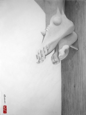 Eric Stavros; Crucifixion, 2007, Original Drawing Pencil,   cm. Artwork description: 241  A3 size 100gr, 2H to 6B, 5- 6 hoursless than 5 hours.  ...