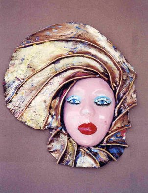 Ellen Safra, 'Masquerade Four', 2003, original Leather, 14 x 16  inches. Artwork description: 1911 Acrylic and leather mask. ...