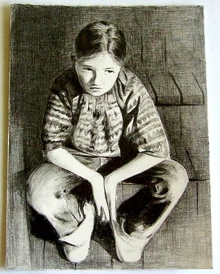 Ralitsa Veleva; Figure, 2012, Original Drawing Pencil, 14 x 11 cm. 