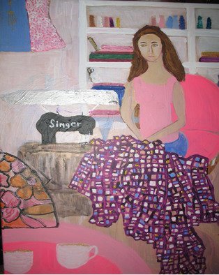 Evie Tirado; Sewing Room, 2008, Original Printmaking Giclee, 16 x 20 inches. Artwork description: 241  colorful 11x 14 