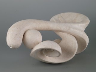 Valter Fingolo; Segno, 2012, Original Sculpture Stone, 45.5 x 22.5 cm. Artwork description: 241 Sculpture nade by Cansiglio Stone; widht, height, depth are outdated definitions in this tipe of sculpture because sculture can be rolled in any direction : it has no base ...