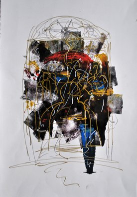 Florina Gaspar; The Gate, 2012, Original Mixed Media, 30 x 40 cm. Artwork description: 241       mixed technique on paper    ...