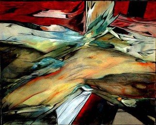 Franziska Turek; Flowing, 2014, Original Painting Oil, 100 x 80 cm. 