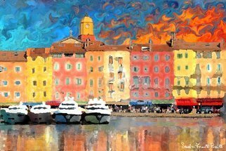 Sandro Frinolli Puzzilli; Saint Tropez, 2016, Original Digital Art, 70 x 50 cm. Artwork description: 241 This work was made in Saint Tropez in France with photographic technique subsequently elaborated with digital art and printed on Canson 300 gram paper...