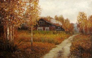 Tatiana Fruleva; Autumn, 2012, Original Painting Oil, 11.8 x 7.8 inches. Artwork description: 241 Autumn landscape in the style of an ideal of realism. The picture has a warm, positive energy and gives a therapeutic effect....