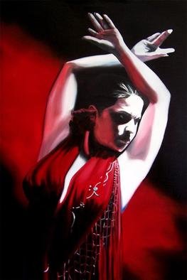 David Fedeli; Flamenco Red, 2010, Original Painting Oil, 24 x 36 inches. Artwork description: 241           David Fedeli, DJ Fedeli, Fine Art, Landscapes, Surrealism, Neo- Romanticism, A Leap of Faith, Leap of Faith, Robert Watson, Oil Painting                  ...