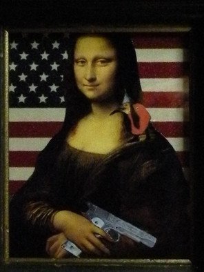 Gregory Mason; Don T Mess With Mona, 2013, Original Collage,   inches. 