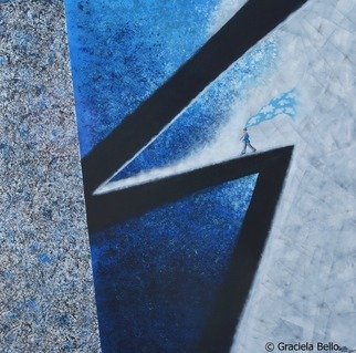 Graciela Bello; Blue Memories, 2012, Original Painting Acrylic, 100 x 100 cm. Artwork description: 241    From 