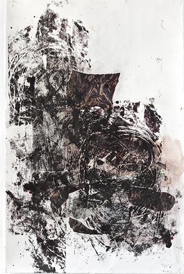 Marcia Freedman, 'JT  2', 2009, original Printmaking, 29 x 41  inches. Artwork description: 1911   JT_ 2 is an abstract multi- media drawing on paper whose source was influenced by rock formations in the landscape.               ...