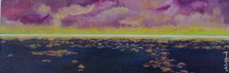 Angel Alejandro; Horizon II, 2002, Original Painting Acrylic, 36 x 12 inches. Artwork description: 241 Sea & Clouds Purples, Yellows & Blues...