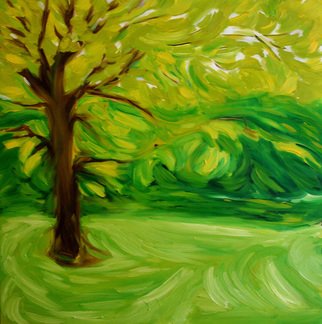 Michael Greene; Fallen Creek, 2007, Original Painting Oil, 30 x 30 inches. 