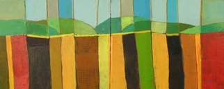 Habib Ayat; Abstract Landscape, 2007, Original Mixed Media, 60 x 24 inches. 