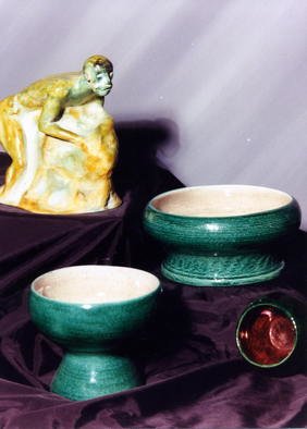 Paul Fucci; Sculpture And Bowls, 2009, Original Ceramics Other, 7 x 3 inches. 