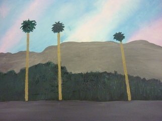 Harris Gulko; Three Palm Trees, 2007, Original Painting Oil, 23 x 17 inches. Artwork description: 241 Three Palm Trees in Florida File 908...