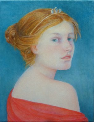 Heather Hyatt; Red Queen, 2020, Original Painting Oil, 14 x 11 inches. Artwork description: 241 One piece for an exhibition in 2021 entitled Alice...
