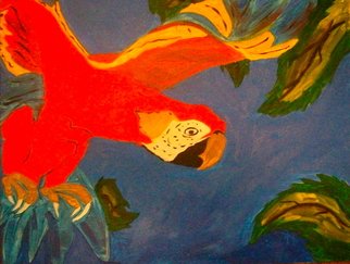 Henry Funches; FLIGHT The Red Parrot , 2012, Original Painting Oil, 24 x 18 inches. Artwork description: 241  flight , the red parrot  , should train , don cornelius   beauty    , illusion, the illustrious illusion  whitney houston, whitney , bobby brown , she flows  the birth , the bith in full color . i , i love art, henryafunches, h. funches3rd, live out loud  , travon martin, sean bell, malcolm x, white house, no justice, ...